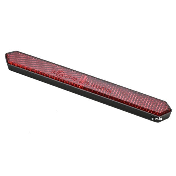 48505 デイトナ ユニバーサルリフレクター スリムポインテッド 両面テープ貼付 フラット  レッド