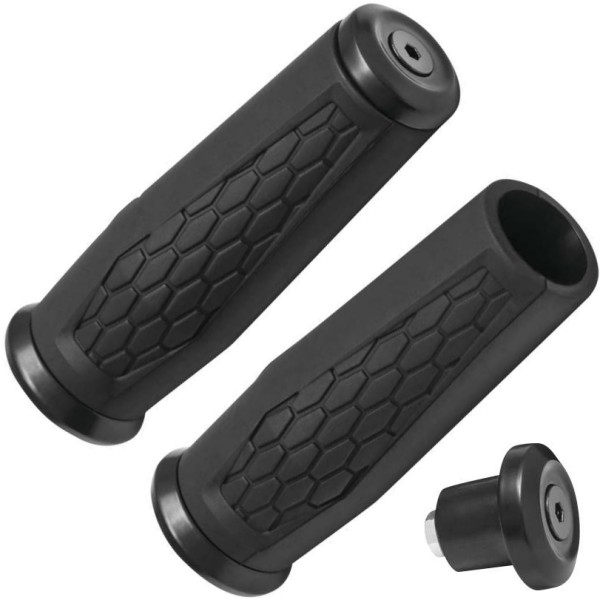 5929 クリアキン Kuryakyn 六角グリップ 7/8 インチ ユニバーサル 黒