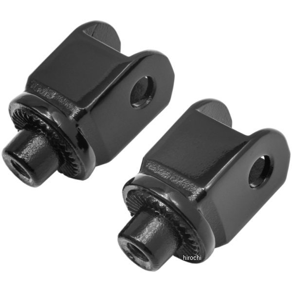 8863 クリアキン Kuryakyn フットペグ 取付金具 スプライン フロント ホンダ 黒 左右ペア