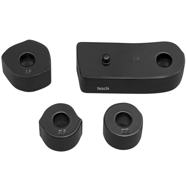 7508 クリアキン Kuryakyn ドライバーフットボード スペーサー 約19mm外側移動 18年-21年 FLHC、FLDE