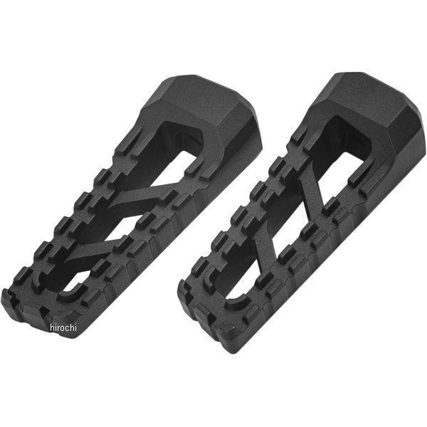 3599 クリアキン Kuryakyn フットペグ ライオット 黒 取付金具無し