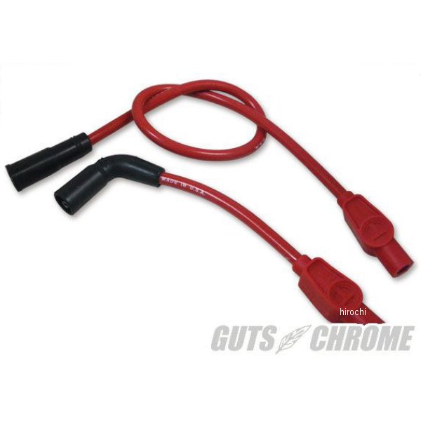 4900-0233 ガッツクローム 07年以降XL/99-06年キャブFLT(キャブ車)用 テイラープラグコード 赤
