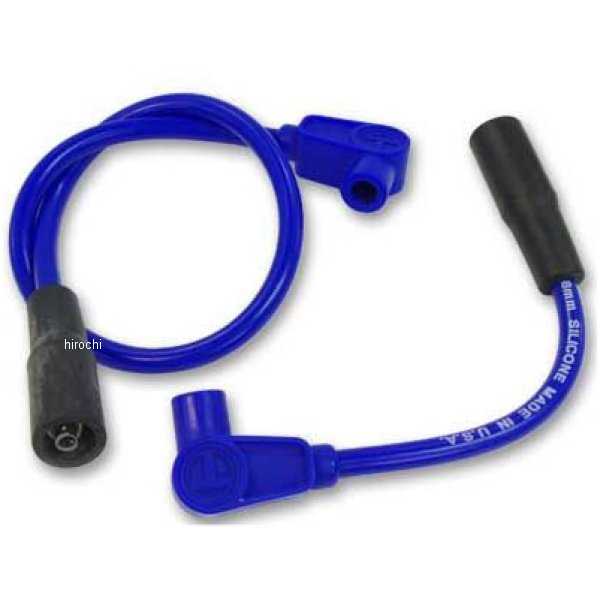 4900-0631 ガッツクローム TCソフテイル、ダイナ用 テイラープラグコード 90°青
