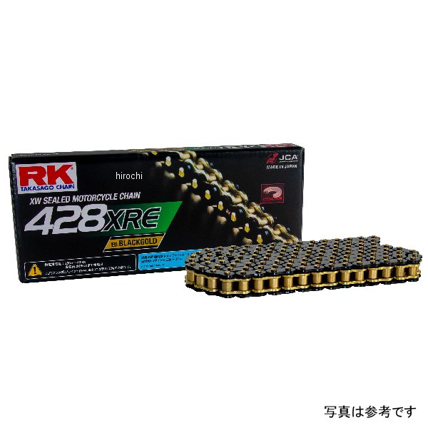 428XRE RKジャパン チェーン 120L ED BLACKGOLD