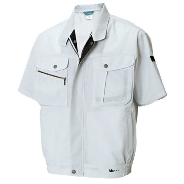 7156 TSデザイン 半袖ブルゾン シルバーグレー 3Lサイズ