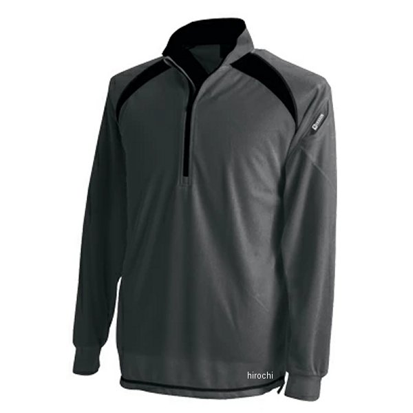 3025 TSデザイン ロングスリーブハーフジップ チャコールグレー Mサイズ