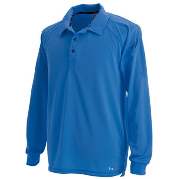 3075 TSデザイン 長袖ポロシャツ ロイヤルブルー 6Lサイズ