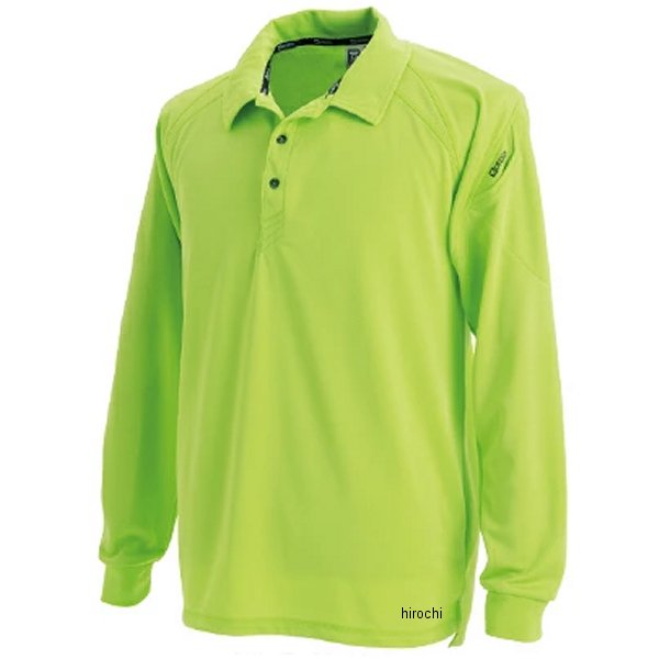 3075 TSデザイン 長袖ポロシャツ ライトグリーン Mサイズ