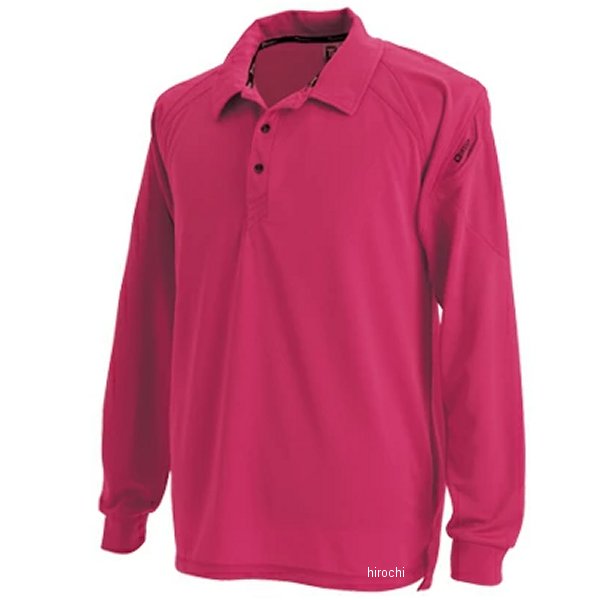 3075 TSデザイン 長袖ポロシャツ ワイン 4Lサイズ