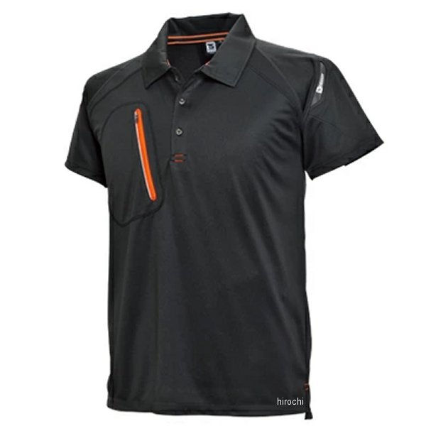 5065 TSデザイン FLASH 半袖ポロシャツ 黒 Mサイズ