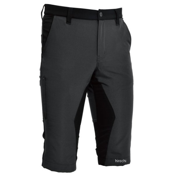 846345 TSデザイン ハイブリッドストレッチメンズショートパンツ 黒/チャコールグレー Mサイズ