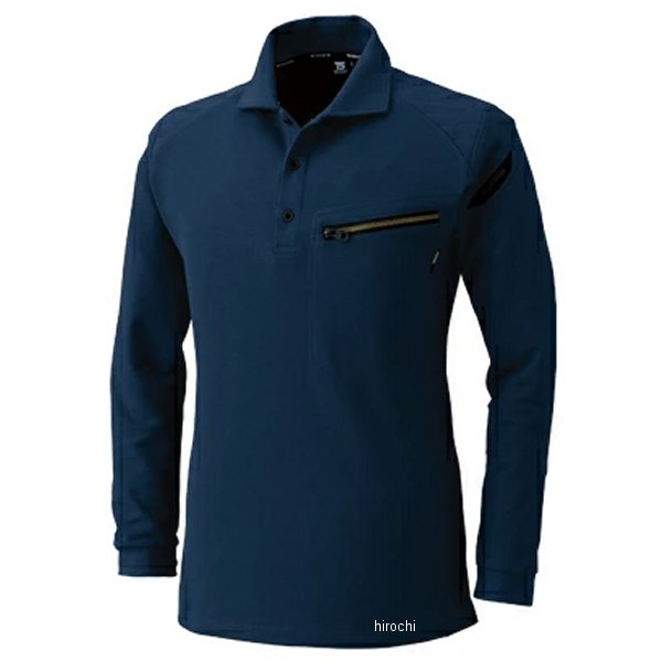 5105 TSデザイン ワークニットロングポロシャツ ネイビー Mサイズ