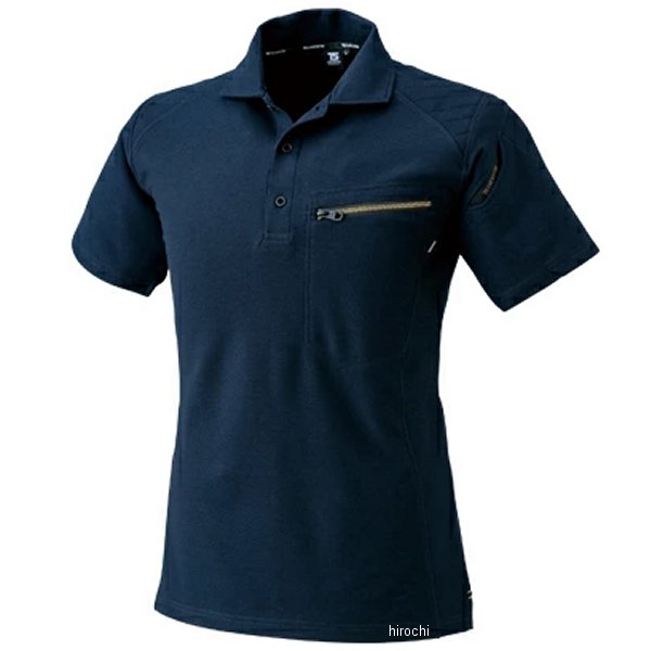 51055 TSデザイン ワークニットショートポロシャツ ネイビー Sサイズ