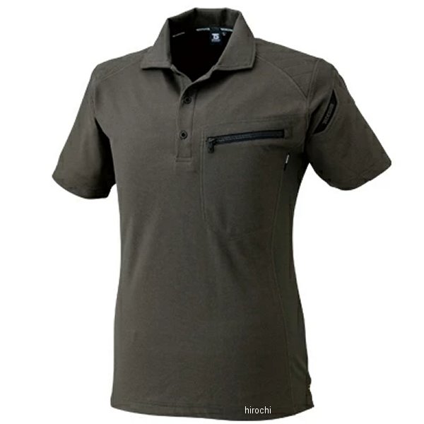 51055 TSデザイン ワークニットショートポロシャツ カーキグリーン Mサイズ