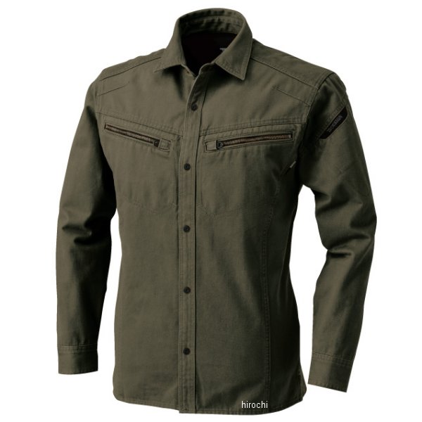5115 TSデザイン 長袖シャツ カーキグリーン Mサイズ