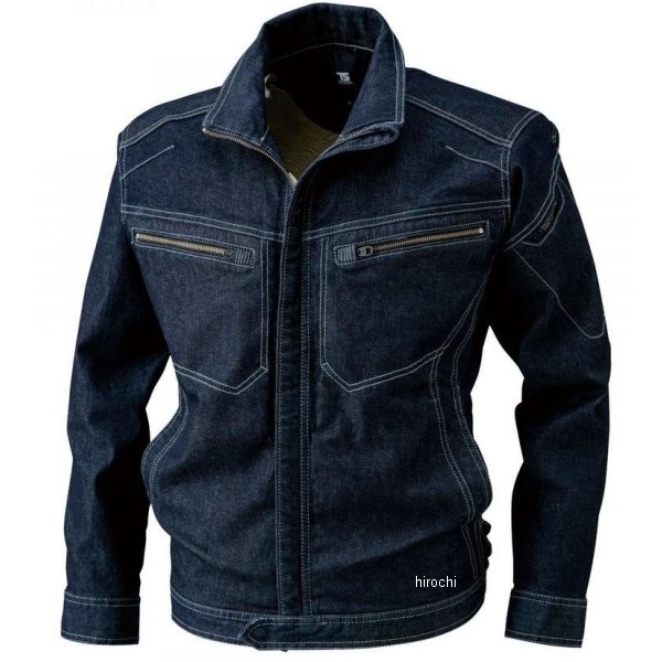 5116 TSデザイン ソフトチノクロス&ストレッチデニムロングスリーブジャケット ネイビー SSサイズ