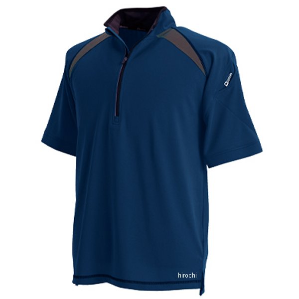 3015 TSデザイン ショートスリーブハーフジップ ネイビー 4Lサイズ