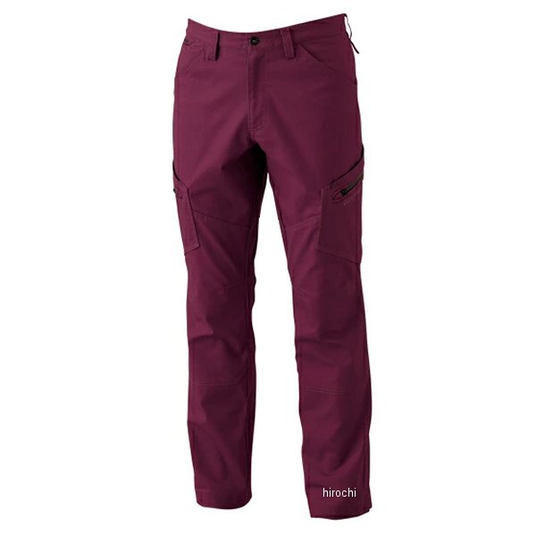 3514 TSデザイン ハイブリッドコットンメンズカーゴパンツ ワイン Lサイズ