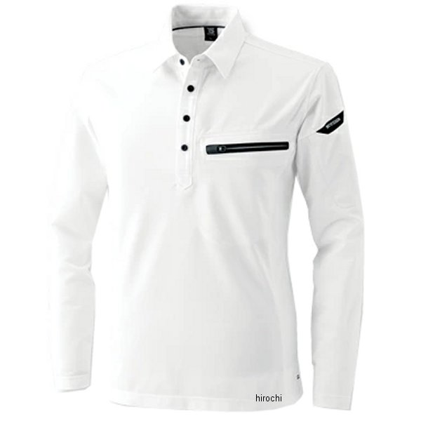 81305 TSデザイン ESワークニットロングポロシャツ 白 3Lサイズ