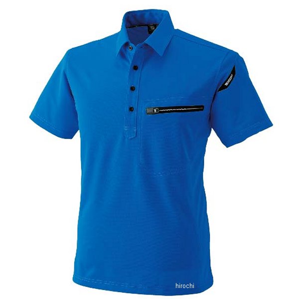 81355 TSデザイン ESワークニットショートポロシャツ ロイヤルブルー Lサイズ