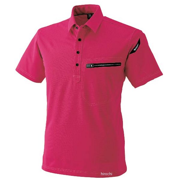 81355 TSデザイン ESワークニットショートポロシャツ ワイン Mサイズ