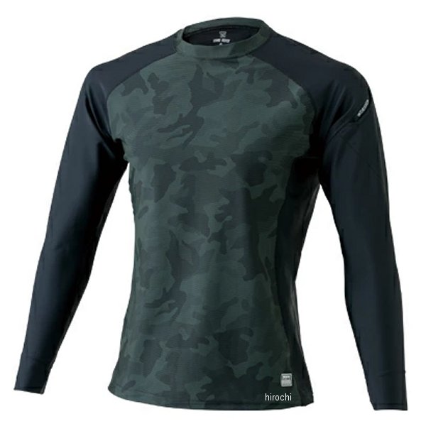 84152 TSデザイン インナー ロングスリーブシャツ 黒/迷彩 Mサイズ