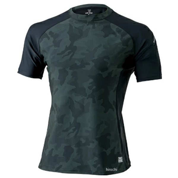 841552 TSデザイン インナー ショートスリーブシャツ 黒/迷彩 3Lサイズ