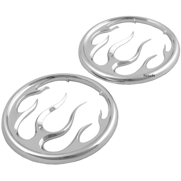 3788 クリアキン Kuryakyn スピーカー グリル 99年-13年 FLH フレイム