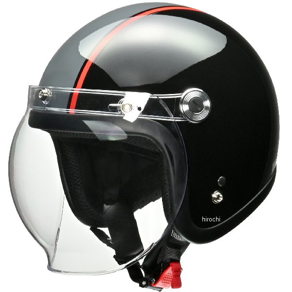 BC-10 リード工業 ジェットヘルメット ブラック、グレー フリーサイズ(57-60cm未満)