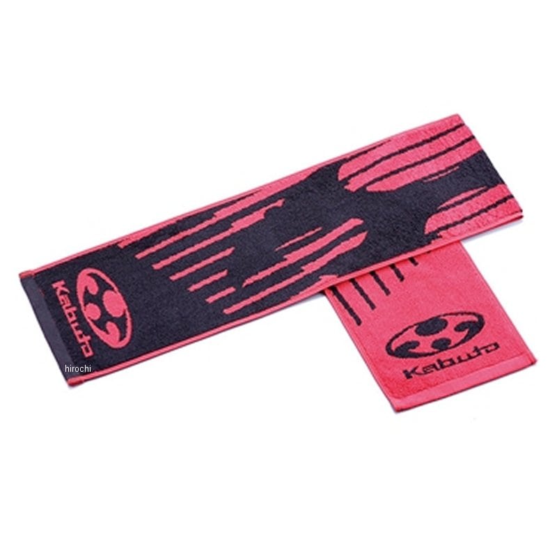 4966094585600 オージーケーカブト OGK KABUTO ロゴタオル 120×20㎝  黒/赤