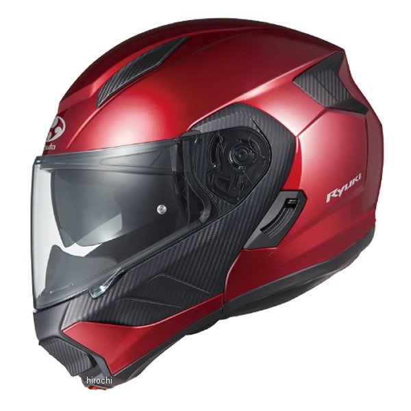 4966094596002 オージーケーカブト OGK KABUTO システムヘルメット RYUKI シャイニーレッド Mサイズ