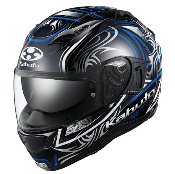 4966094596668 オージーケーカブト OGK KABUTO フルフェイスヘルメット KAMUI-3 JAG ブラックブルー XSサイズ