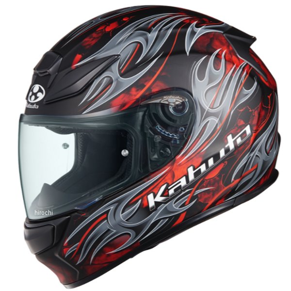 4966094601904 オージーケーカブト OGK KABUTO フルフェイスヘルメット SHUMA FLAME フラットブラックレッド Lサイズ