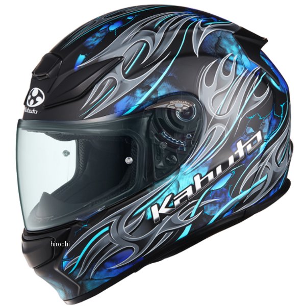 4966094601935 オージーケーカブト OGK KABUTO フルフェイスヘルメット SHUMA FLAME フラットブラックブルー Sサイズ