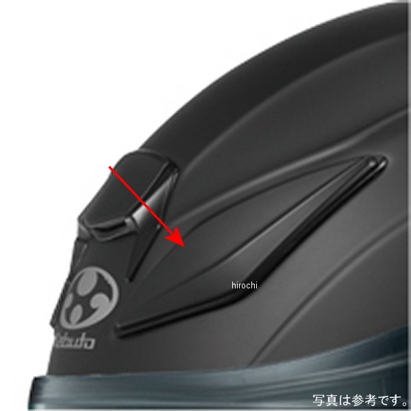 4966094602239 オージーケーカブト OGK KABUTO F19ヘッドサイドベンチレーション SHUMA用 フラットブラック 左