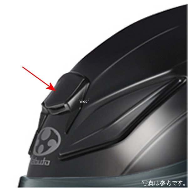 4966094602277 オージーケーカブト OGK KABUTO F19ヘッドセンターベンチレーション SHUMA用 ブラックメタリック