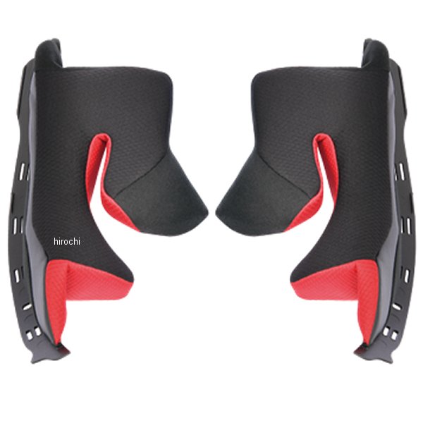 4966094605407 オージーケーカブト OGK KABUTO KF17 チークパッドセット 黒 XSサイズ 35mm