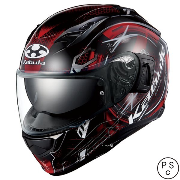 4966094609672 オージーケーカブト OGK KABUTO フルフェイスヘルメット KAMUI 3 エステラ ブラックレッド S サイズ
