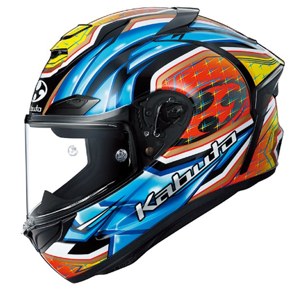 4966094610760 オージーケーカブト OGK KABUTO フルフェイスヘルメット F-17 グランツ ブルーイエロー S サイズ