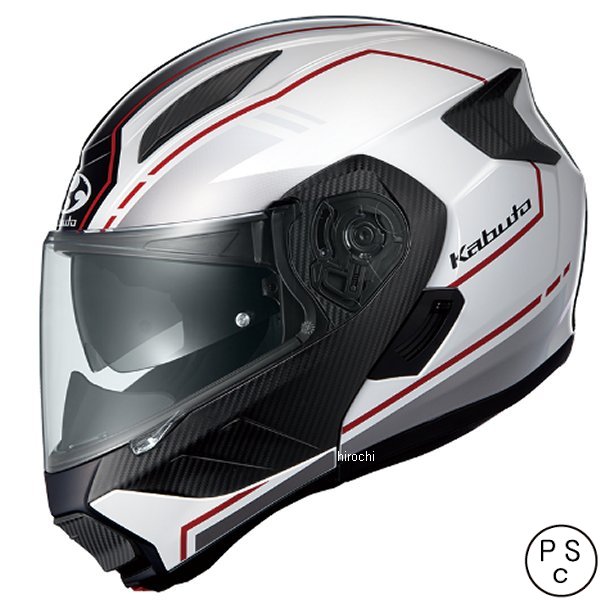 4966094615598 オージーケーカブト OGK KABUTO システムヘルメット RYUKI ビーム ホワイトレッド XL サイズ