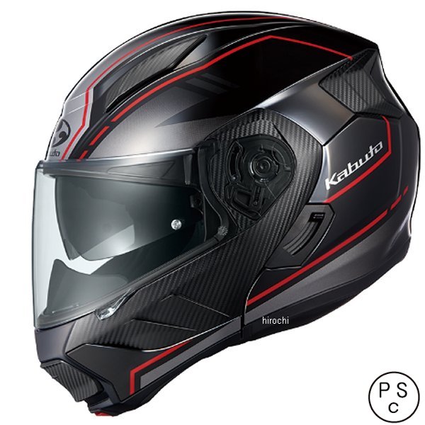 4966094615628 オージーケーカブト OGK KABUTO システムヘルメット RYUKI ビーム ブラックレッド L サイズ