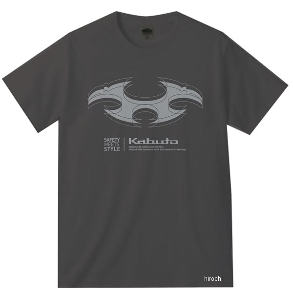 4966094629090 オージーケーカブト OGK KABUTO Tシャツ6 ダークグレー Lサイズ