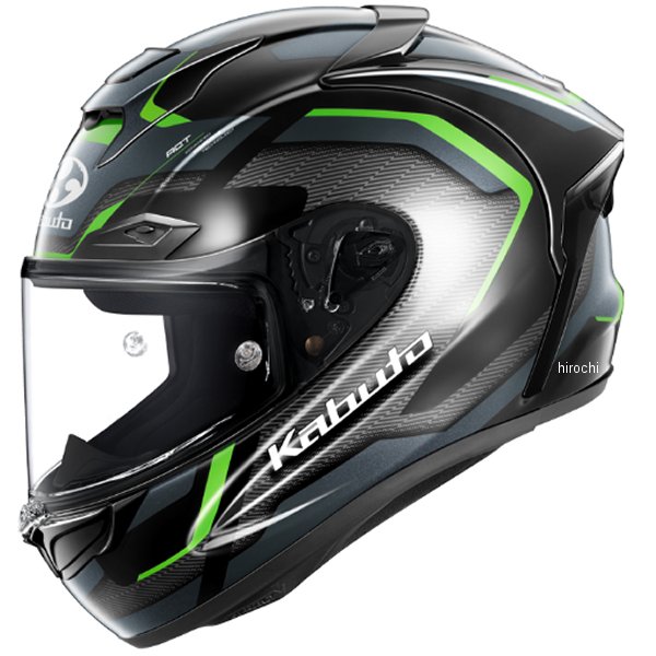 4966094636258 オージーケーカブト OGK KABUTO フルフェイスヘルメット F-17 ZESTAL ブラックグリーン Lサイズ