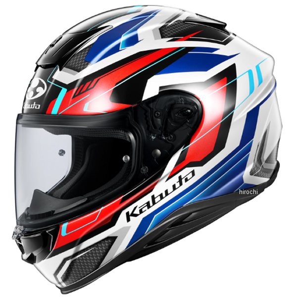 4966094637842 オージーケーカブト OGK KABUTO フルフェイスヘルメット AEROBLADE-6 ADACT ホワイトブルーレッド XLサイズ