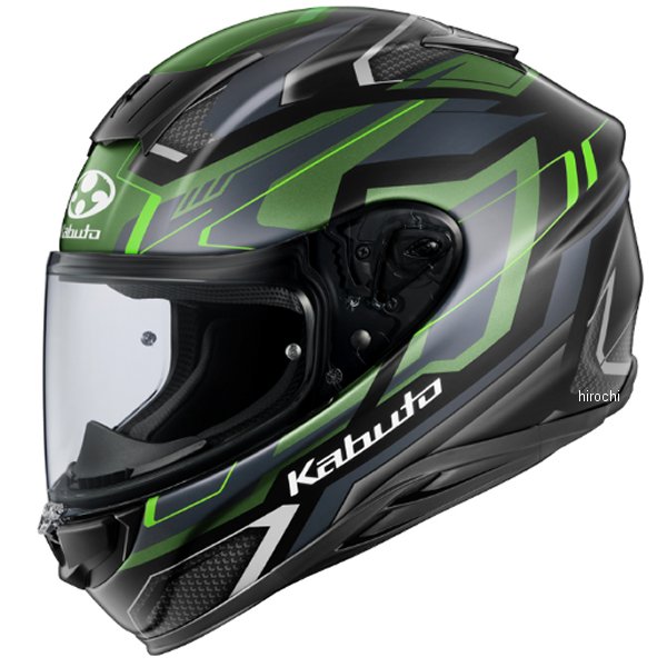 4966094637965 オージーケーカブト OGK KABUTO フルフェイスヘルメット AEROBLADE-6 ADACT フラットブラックグリーン XLサイズ