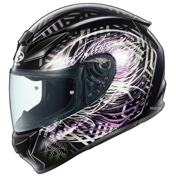 4966094638030 オージーケーカブト OGK KABUTO フルフェイスヘルメット SHUMA PLUME ブラックパープル XSサイズ