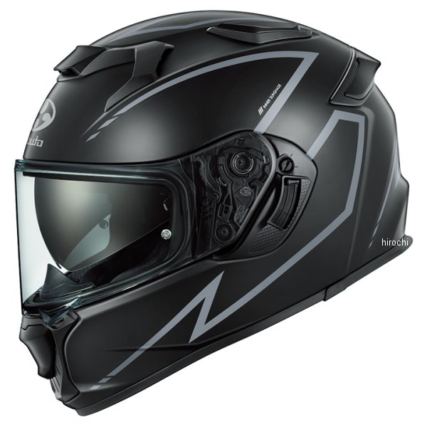 4966094643539 オージーケーカブト OGK KABUTO フルフェイスヘルメット KAMUI 5 SPRIA フラットブラックグレー L(59-60cm)サイズ