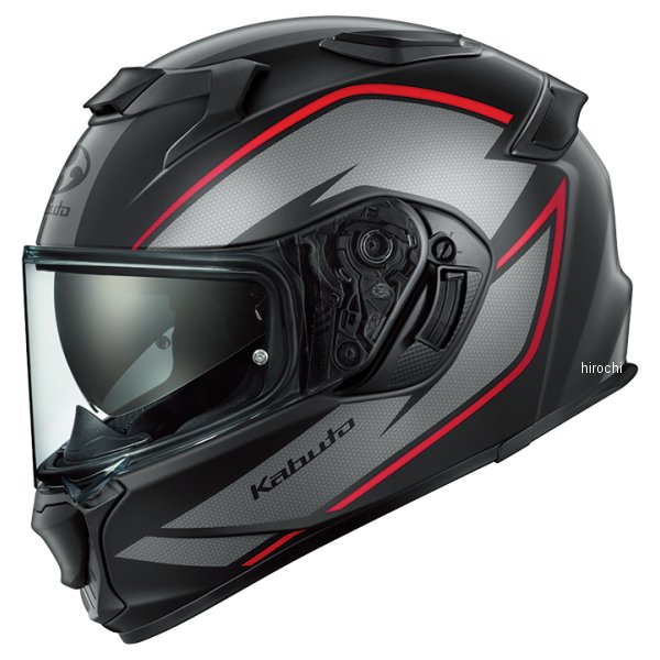 4966094643621 オージーケーカブト OGK KABUTO フルフェイスヘルメット KAMUI 5 TORZA フラットブラックレッド M(57-58cm)サイズ