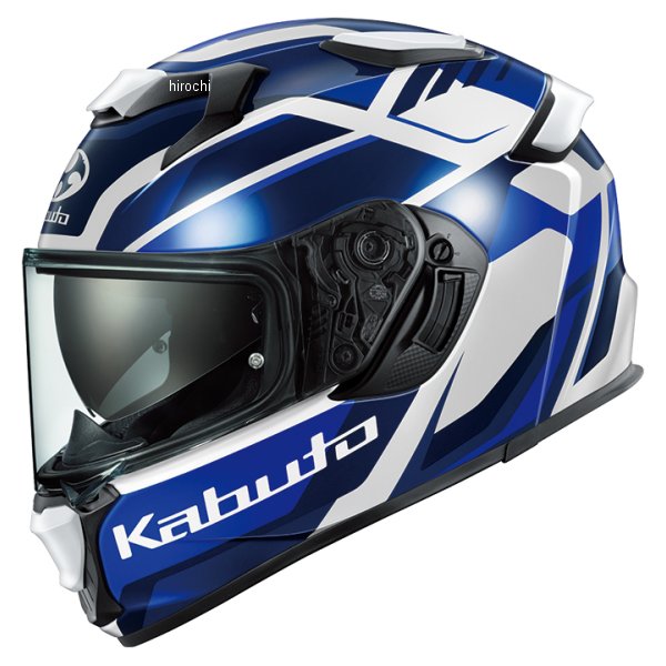 4966094643706 オージーケーカブト OGK KABUTO フルフェイスヘルメット KAMUI 5 GRAVIX ホワイトブルー XS(54-55cm)サイズ