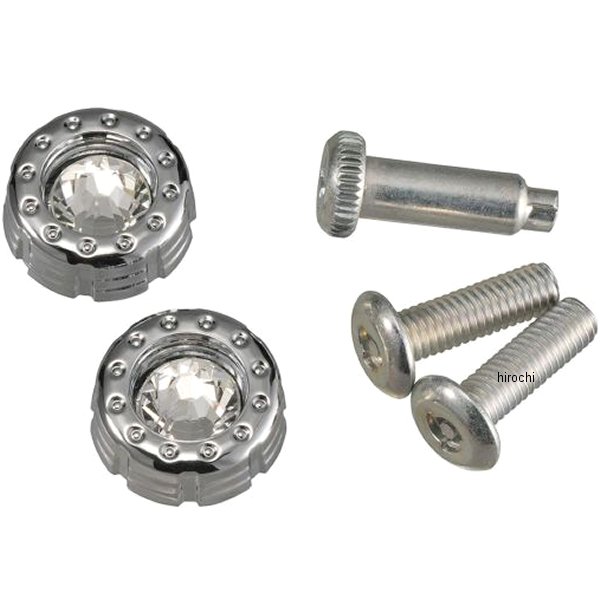 LS416 カーメイト LUXIS セキュリティボルト&キャップ クローム/クリスタル